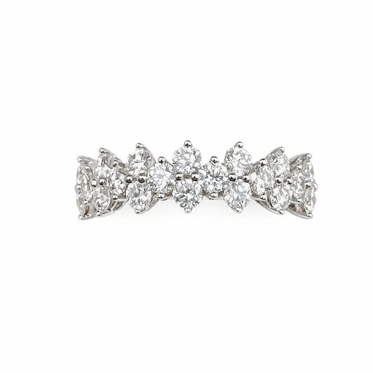 18Carat White Gold Diamond Half Eternity Band 1.02cts 5.8mm  Diamond Ring