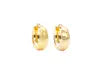 18ct Yellow Gold Pair Of High Polished Dome Hoop Huggie Earrings 10.8mm Diameter  Gold earring