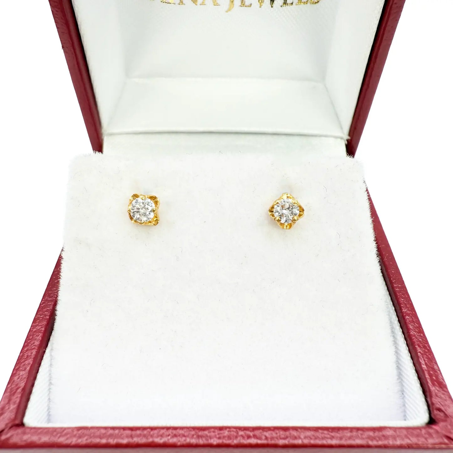 22ct Yellow Gold Children's Stud Earrings, Tragus, Helix Or 2nd Lobe (2.5/3.0mm) 