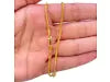 22ct Yellow Gold Foxtail Dragon Chain Necklace 16''inches 1.5mm Width 