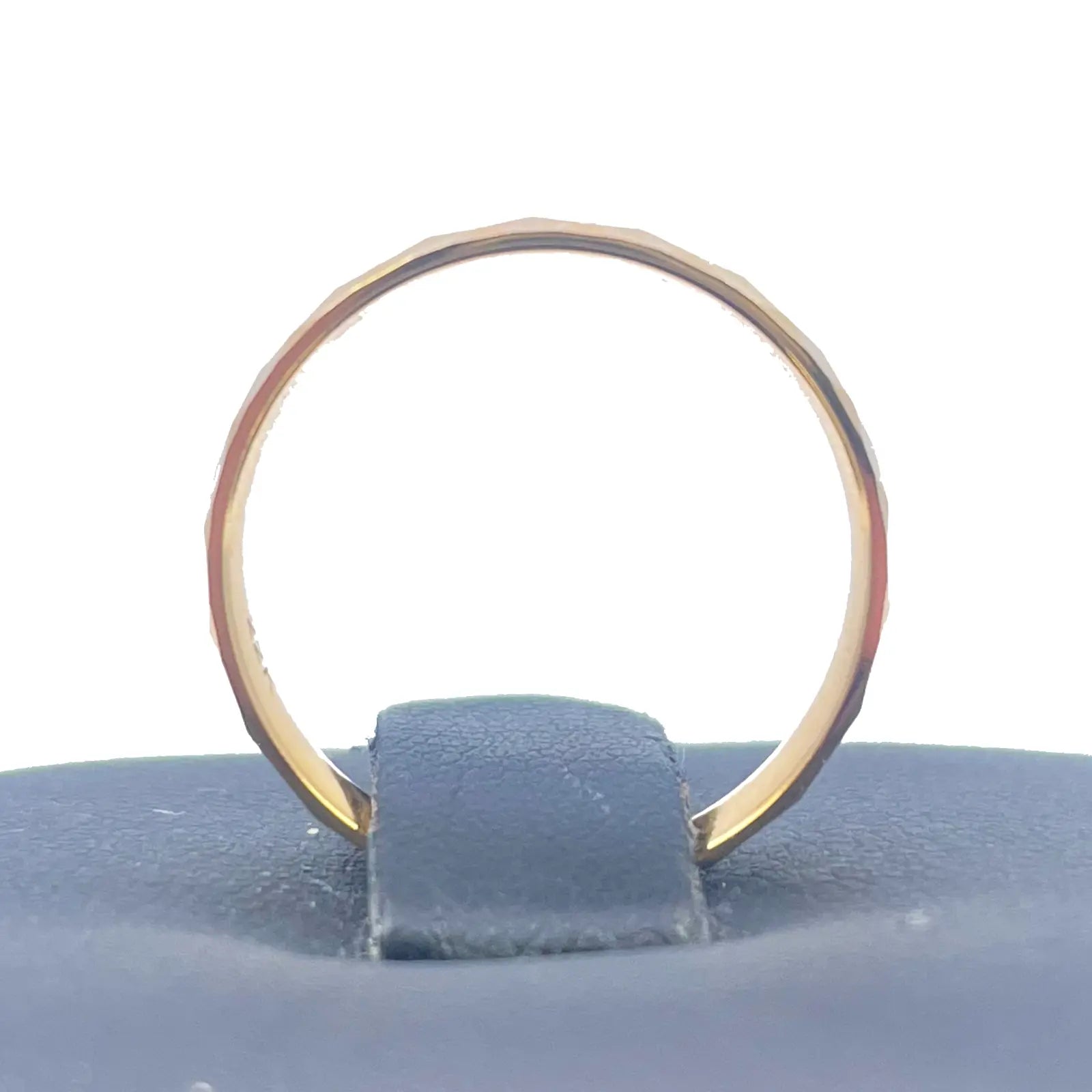 22ct Yellow Gold High Polished Women's Facetted Kite Wedding Band 4mm 