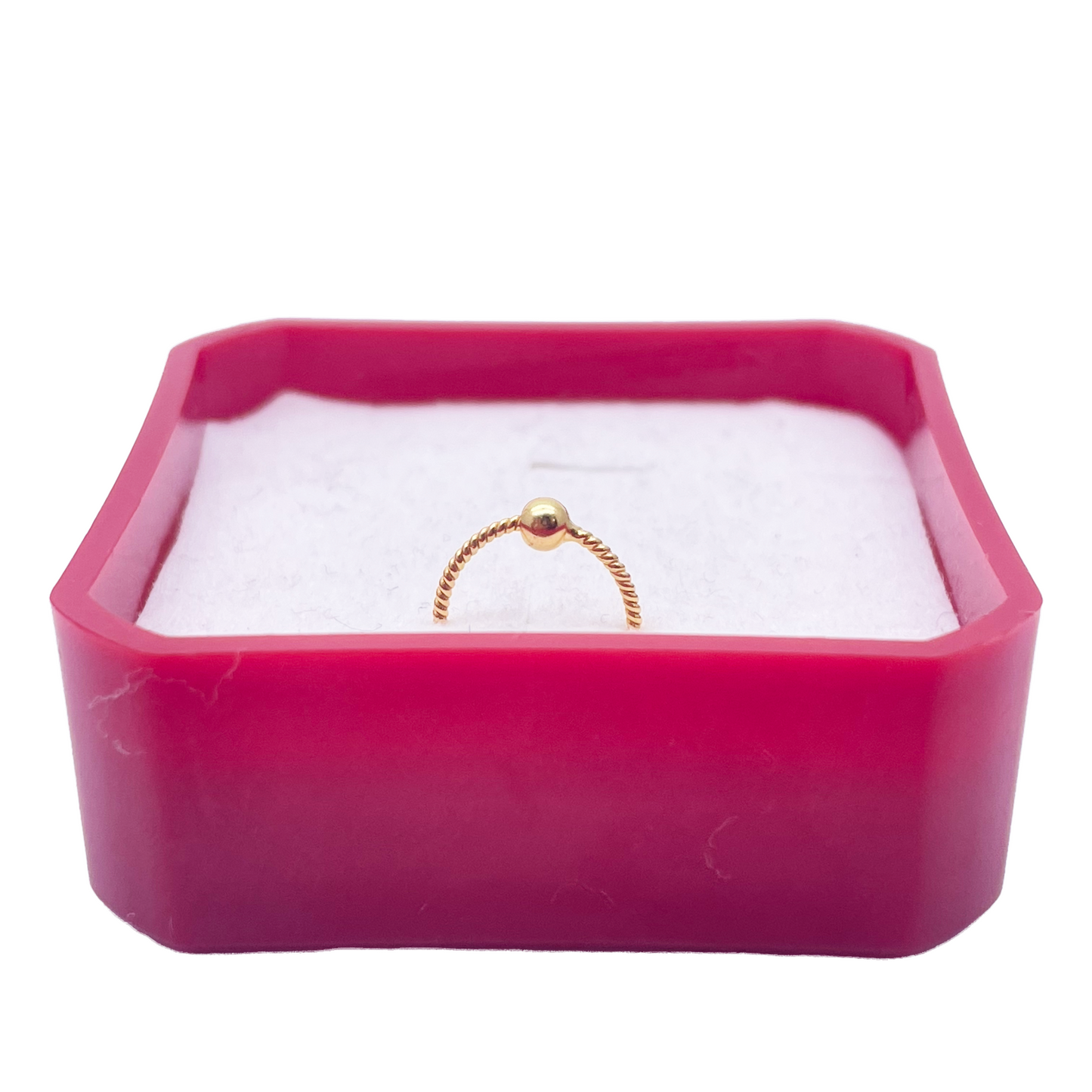 Anneau de nez minuscule huggie en or jaune 22 carats de 8 mm de diamètre