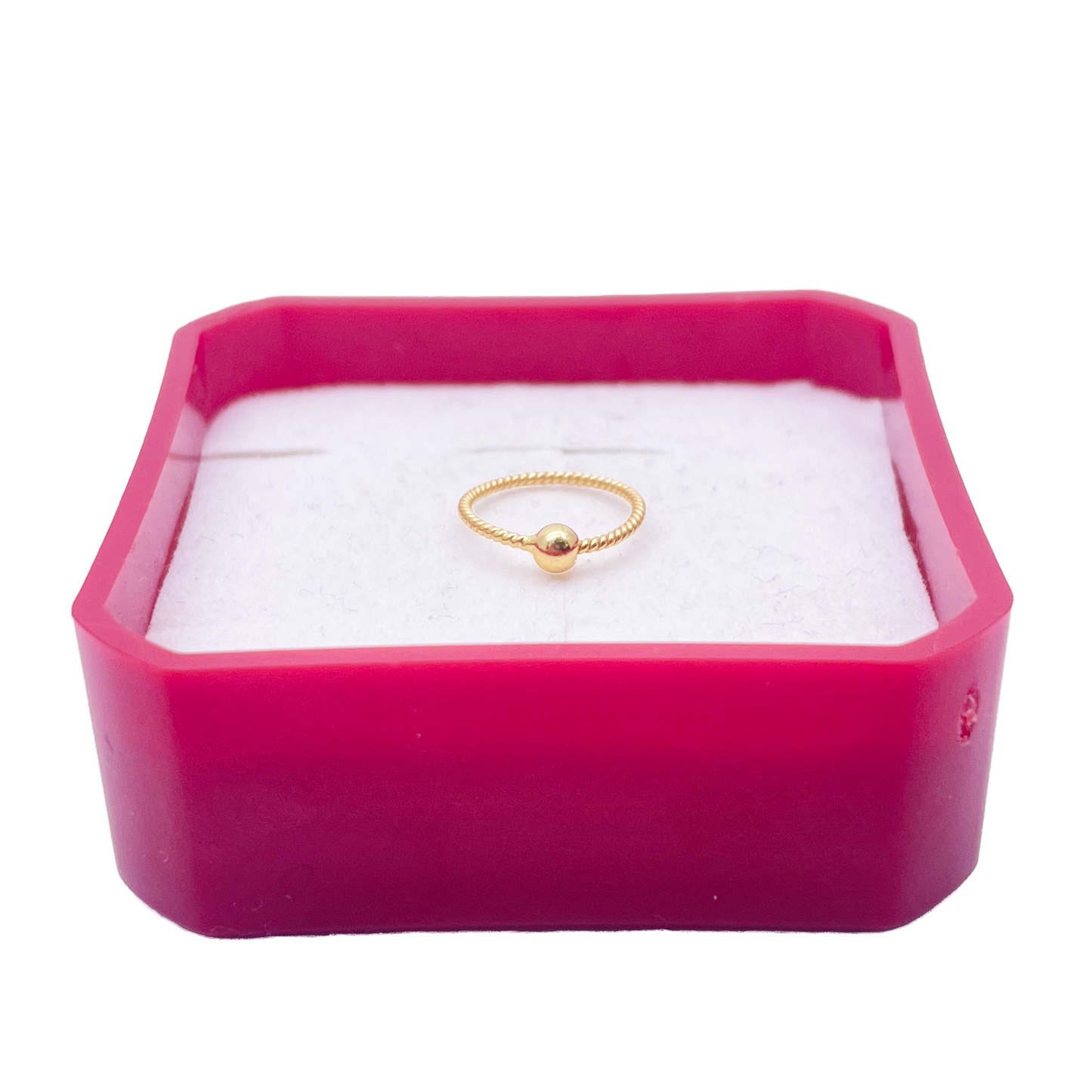 Anneau de nez minuscule huggie en or jaune 22 carats de 8 mm de diamètre