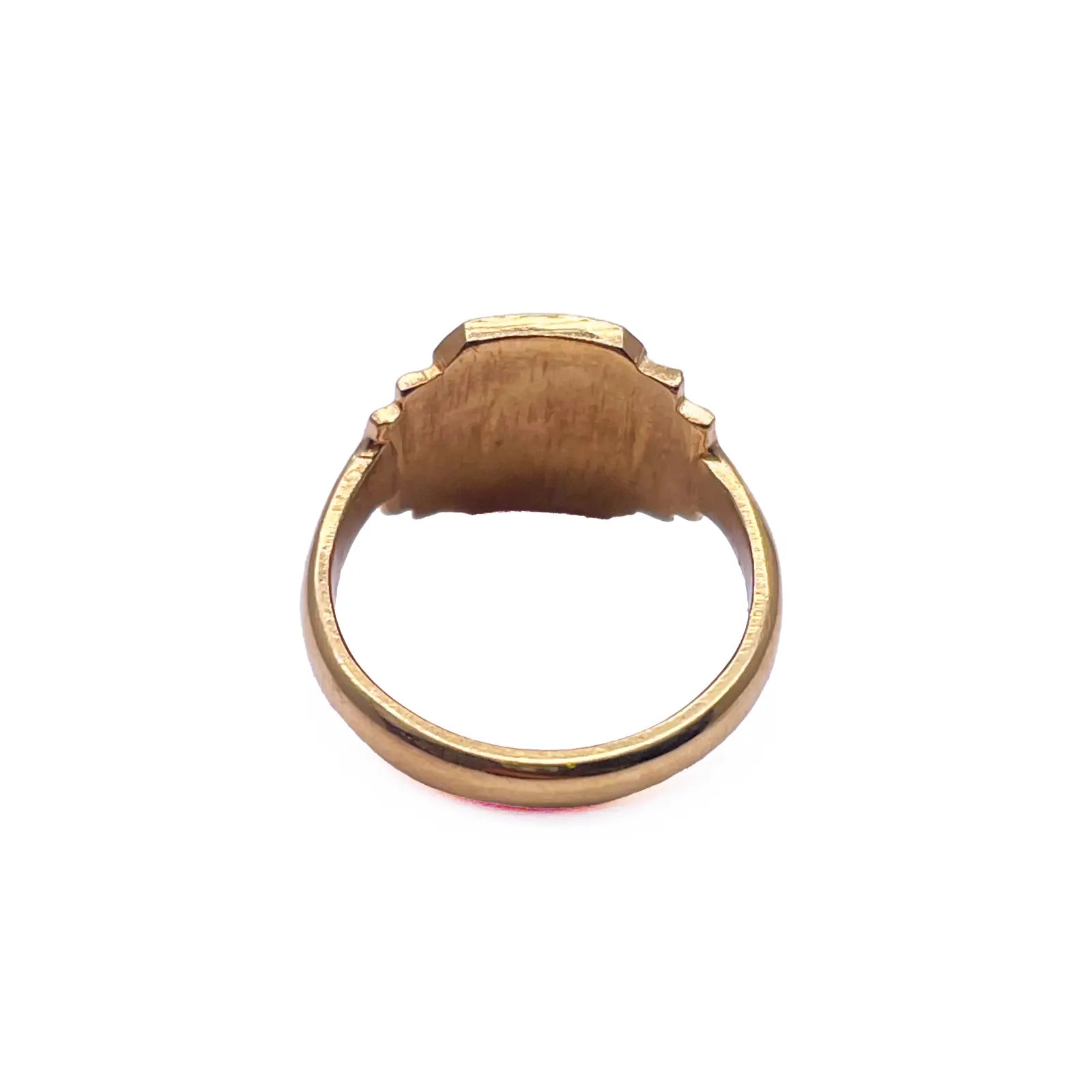 22ct Yellow Gold High Polished Children's Signet Ring 9.0mm 
